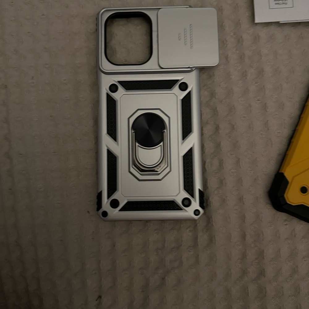 Silver Phone Case with Kickstand